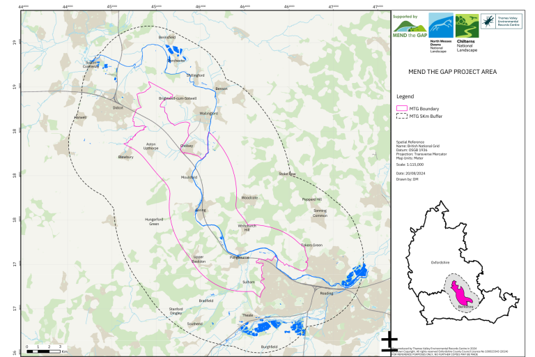 Gap project area map